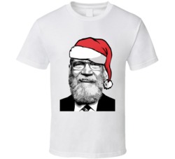 David Letterman Santa Hat Christmas T Shirt David Letterman Santa Hat Christmas T Shirt
