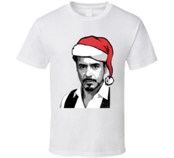 Robert Downey Jr Santa Hat Christmas T Shirt Robert Downey Jr Santa Hat Christmas T Shirt