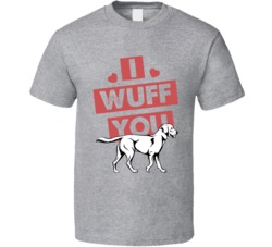 Labrador Retriever I Wuff Love You Pet Owner T Shirt Labrador Retriever I Wuff Love You Pet Owner T Shirt