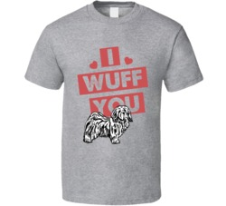 Havanese I Wuff Love You Pet Owner T Shirt Havanese I Wuff Love You Pet Owner T Shirt