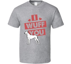 Rhodesian Ridgeback I Wuff Love You Pet Owner T Shirt Rhodesian Ridgeback I Wuff Love You Pet Owner T Shirt