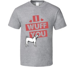 Shar Pei I Wuff Love You Pet Owner T Shirt Shar Pei I Wuff Love You Pet Owner T Shirt