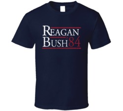 Reagan Bush 1984 Presidential T Shirt Reagan Bush 1984 Presidential T Shirt