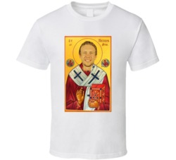 Saint Nick Foles Jesus Candle Funny Football T Shirt