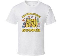 School House Rock Knowledge Is Power T Shirt School House Rock Knowledge Is Power T Shirt