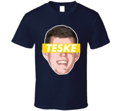 Jon Teske Michigan Basketball Big Head T Shirt Jon Teske Michigan Basketball Big Head T Shirt