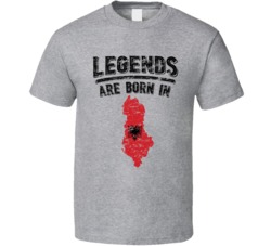Legends Are Born In Albania Vintage T Shirt Legends Are Born In Albania Vintage T Shirt