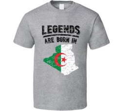 Legends Are Born In Algeria Vintage T Shirt Legends Are Born In Algeria Vintage T Shirt