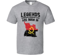 Legends Are Born In Angola Vintage T Shirt Legends Are Born In Angola Vintage T Shirt