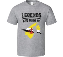 Legends Are Born In Brunei Vintage T Shirt Legends Are Born In Brunei Vintage T Shirt