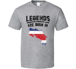 Legends Are Born In Costa Rica Vintage T Shirt Legends Are Born In Costa Rica Vintage T Shirt
