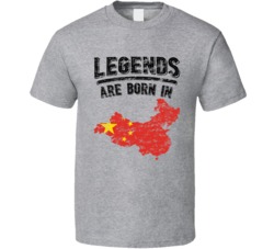Legends Are Born In China Vintage T Shirt Legends Are Born In China Vintage T Shirt