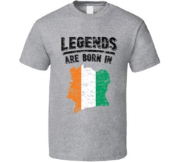 Legends Are Born In Cote D Ivoire Vintage T Shirt Legends Are Born In Cote D Ivoire Vintage T Shirt