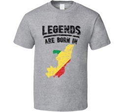 Legends Are Born In Congo Brazzaville Vintage T Shirt Legends Are Born In Congo Brazzaville Vintage T Shirt