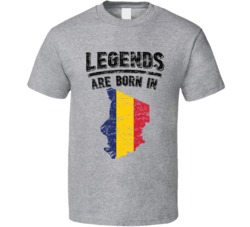 Legends Are Born In Chad Vintage T Shirt Legends Are Born In Chad Vintage T Shirt