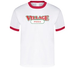 Overboard Ana Faris Village Pizza T Shirt Overboard Ana Faris Village Pizza T Shirt