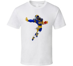 Todd Gurley Cartoon Football Fan T Shirt Todd Gurley Cartoon Football Fan T Shirt
