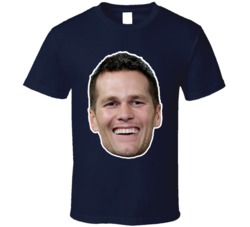 Tom Brady Face Head Cut Out T Shirt Tom Brady Face Head Cut Out T Shirt