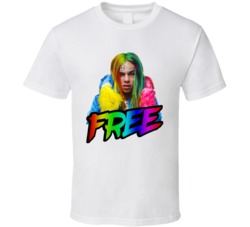 Free 6ix9ine Rainbow Rapper Fan T Shirt Free 6ix9ine Rainbow Rapper Fan T Shirt
