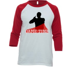Damian Lillard Dame Time Baseball Raglan T Shirt Damian Lillard Dame Time Baseball Raglan T Shirt
