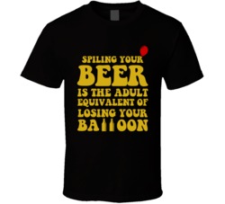 Spilling Beer Losing Balloon Funny Adult Drinking T Shirt Spilling Beer Losing Balloon Funny Adult Drinking T Shirt