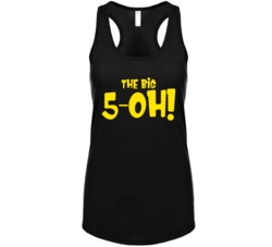 The Big 5-oh Funny Wine Country Ladies Tanktop