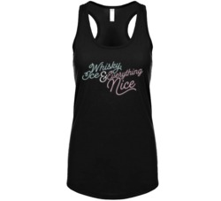 Whisky Ice And Everything Nice Cute Drinking Ladies Tanktop