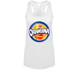Orangina Orange Soda Pop Drink Logo Ladies Tanktop