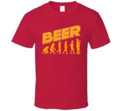 Evolution Of Beer Funny Drinking T Shirt