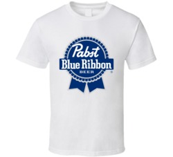 Pbr Pabst Blue Ribbon Beer Logo T Shirt