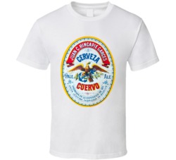 Cerveza Cuervo Vintage Beer Logo T Shirt