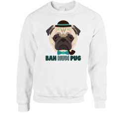 Bah Hum Pug Cute Funny Dog Lover Crewneck Sweatshirt Crewneck Sweatshi Bah Hum Pug Cute Funny Dog Lover Crewneck Sweatshirt Crewneck Sweatshi