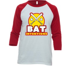 Bat Intentions Funny Softball Baseball Team Jersey Raglan T Shirt Bat Intentions Funny Softball Baseball Team Jersey Raglan T Shirt