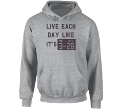 Live Each Day Like It's 28 3 Atlanta New England Football Hoodie Live Each Day Like It's 28 3 Atlanta New England Football Hoodie