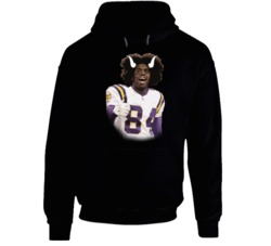 Randy Moss Horns Football Wide Receiver Sports Fan Hoodie Randy Moss Horns Football Wide Receiver Sports Fan Hoodie