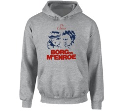 Bjorn Borg John Mcenroe Wimbledon Tennis Match Fan Hoodie
