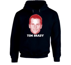 Tom Brady Face Big Head New England Football Player Fan Hoodie