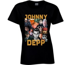 Johnny Depp Movies Mashup Hollywood Actor Fan T Shirt Johnny Depp Movies Mashup Hollywood Actor Fan T Shirt