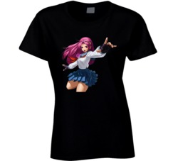 Athena Asamiya The King Of Fighters Fictional Music Group Fan T Shirt Athena Asamiya The King Of Fighters Fictional Music Group Fan T Shirt