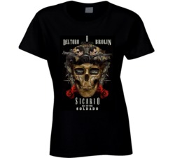Sicario Day Of The Soldado Movie Sugar Skull Fan T Shirt Sicario Day Of The Soldado Movie Sugar Skull Fan T Shirt