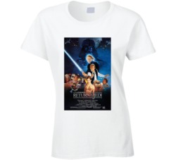 Star Wars Episode 4 Return Of The Jedi Retro Movie Poster Fan T Shirt Star Wars Episode 4 Return Of The Jedi Retro Movie Poster Fan T Shirt