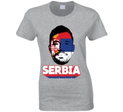 Luka Milivojevic Serbia Flag Big Head Fifa World Cup Fan T Shirt Luka Milivojevic Serbia Flag Big Head Fifa World Cup Fan T Shirt