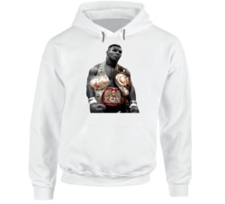 Mike Tyson Three Belts Greatest Fighter Cool Fan Hoodie