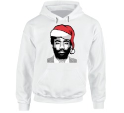 Donald Glover Santa Hat Christmas Hoodie Donald Glover Santa Hat Christmas Hoodie