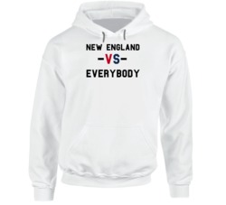 New England Vs Everybody Football Team Colours Hoodie New England Vs Everybody Football Team Colours Hoodie