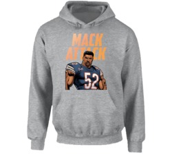 Khalil Mack Attack Chicago Football Cartoon Hoodie Khalil Mack Attack Chicago Football Cartoon Hoodie