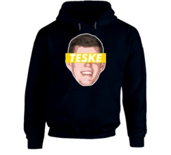 Jon Teske Michigan Basketball Big Head Hoodie Jon Teske Michigan Basketball Big Head Hoodie