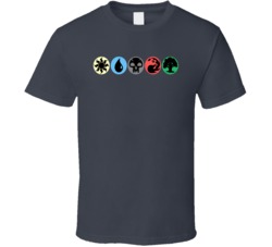 Magic The Gathering Mana Symbols Ccg Card Game T Shirt Magic The Gathering Mana Symbols Ccg Card Game T Shirt