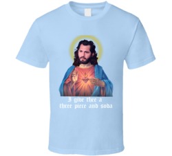 Jorge Masvidal Jesus Three Piece Soda T Shirt