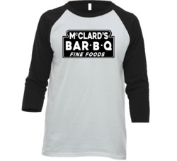 McClard's Bar B Q Arkansas's Most Famous Restaurant Raglan T